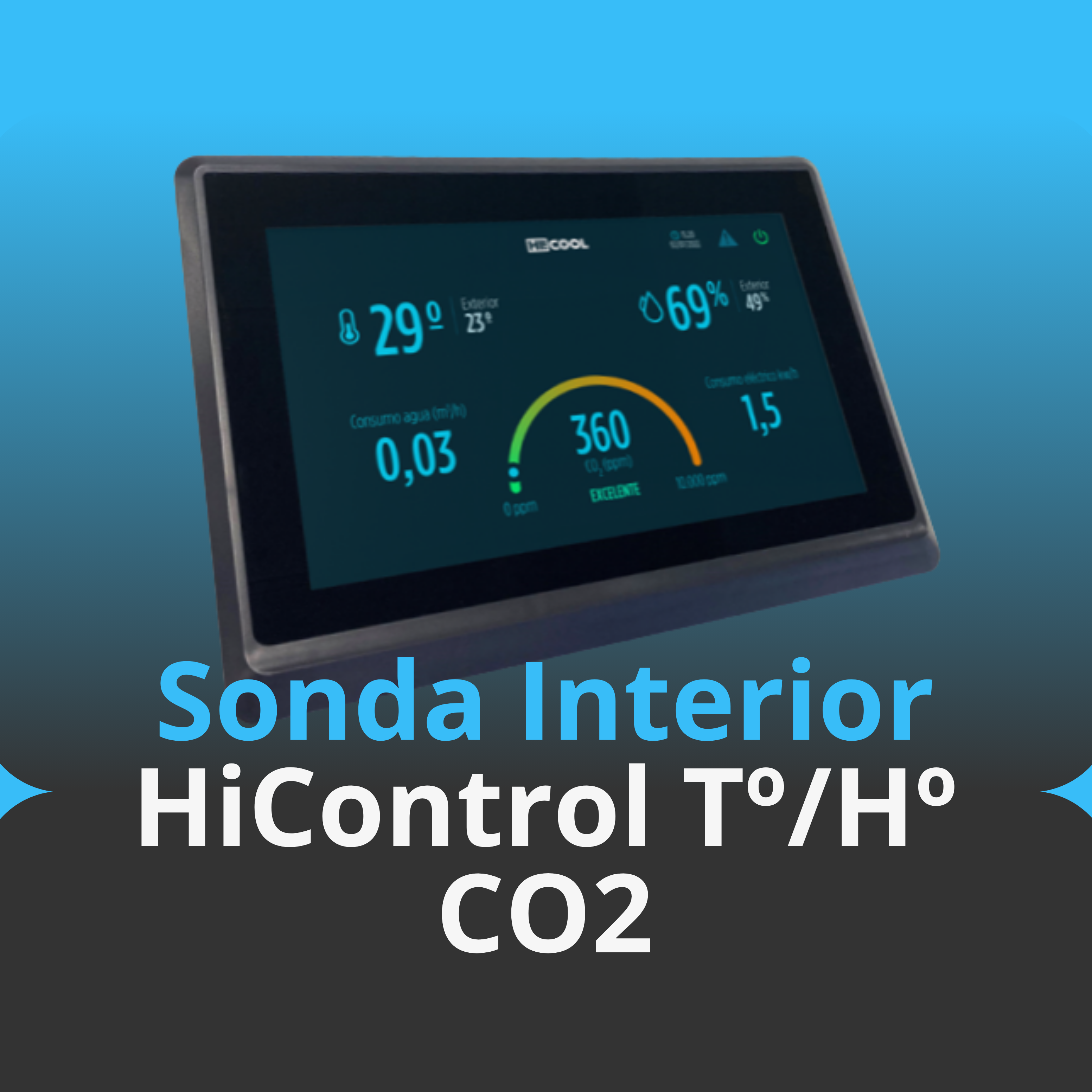 Sonda Interior HiControl T°/H° CO2